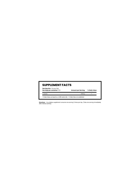 Leucine - 100 Servings