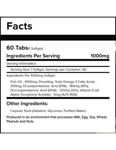 Omega 1000 mg 60 softgels