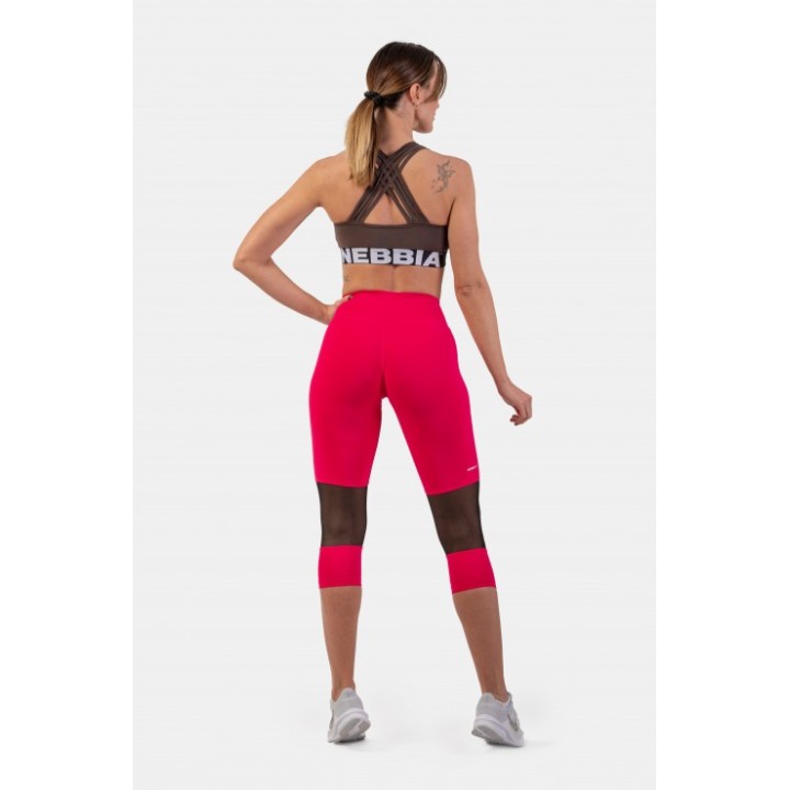 High-waist ¾ length sporty leggings