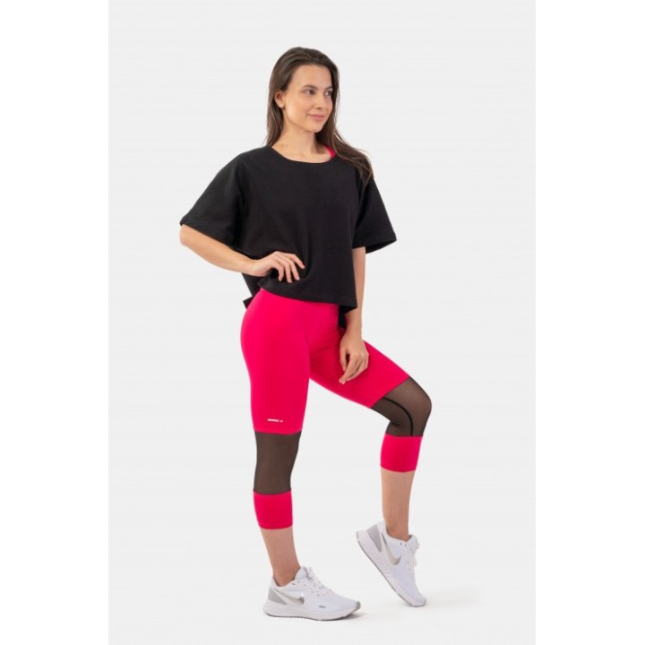 High-waist ¾ length sporty leggings