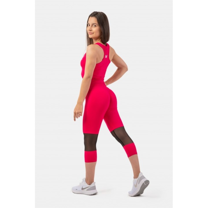 High-waist ¾ length sporty leggings