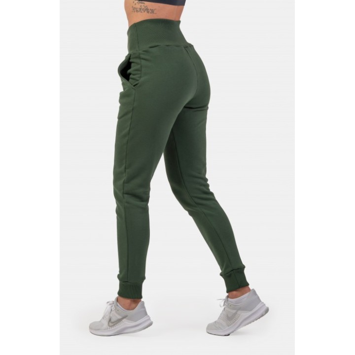 High-waist loose fit sweatpants "feeling good"