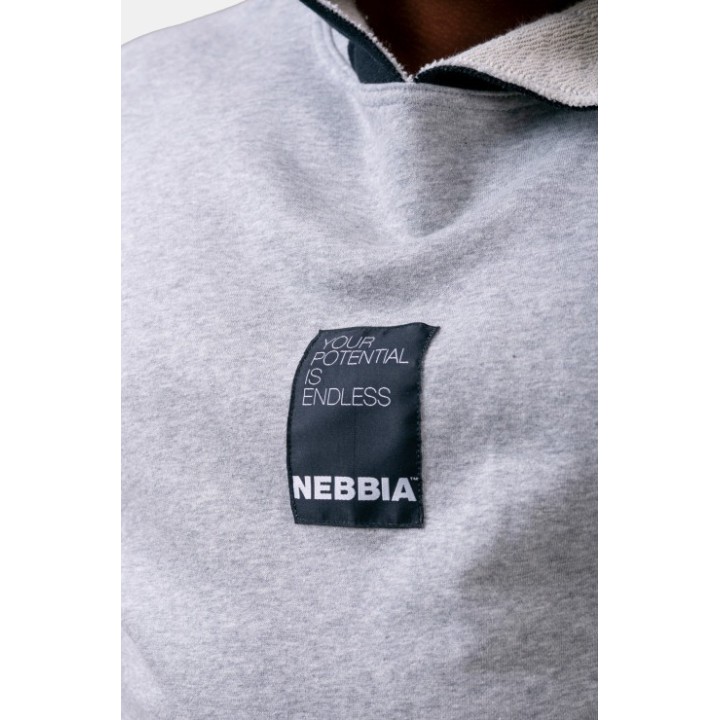No limits rag top with a hoodie light grey