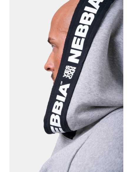 NO LIMITS RAG TOP WITH A HOODIE LIGHT GREY