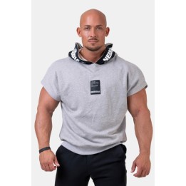 No limits rag top with a hoodie light grey