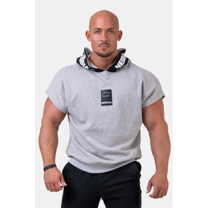 No limits rag top with a hoodie light grey