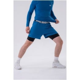 Double-layer shorts with smart pockets