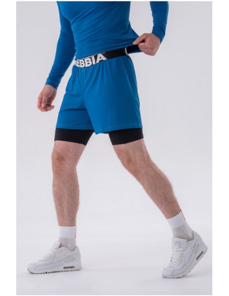 Double-layer Shorts With Smart Pockets