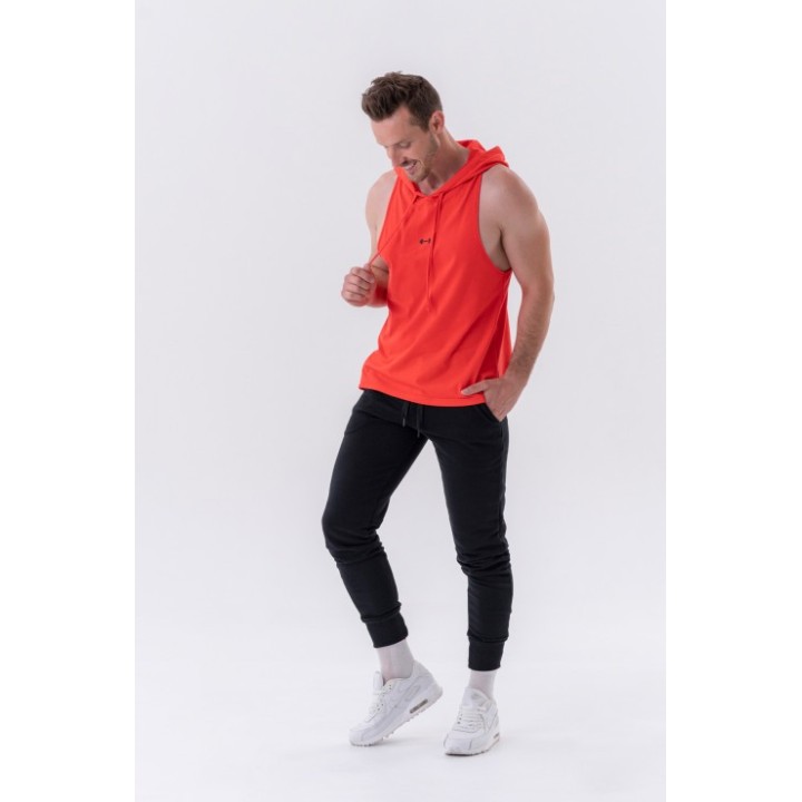 Fitness tank top-with a hoodie