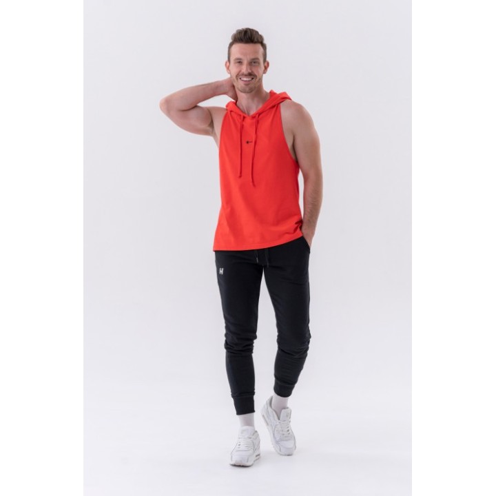 Fitness tank top-with a hoodie