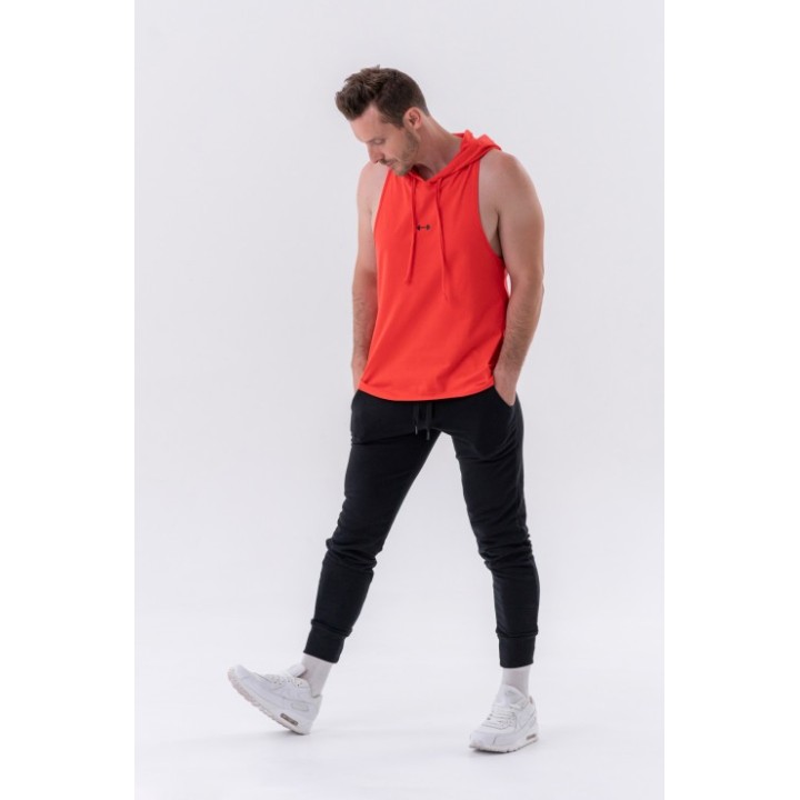 Fitness tank top-with a hoodie