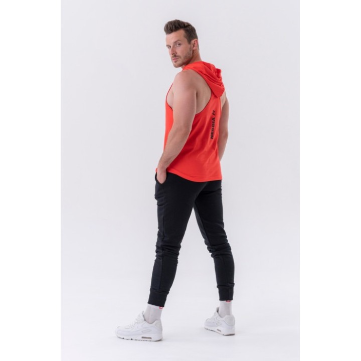Fitness tank top-with a hoodie