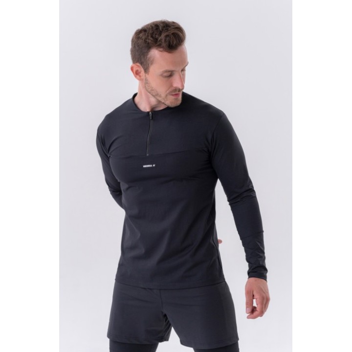 Nebbia Layer Up: Men's Quick-Dry Long Sleeve T-Shirt