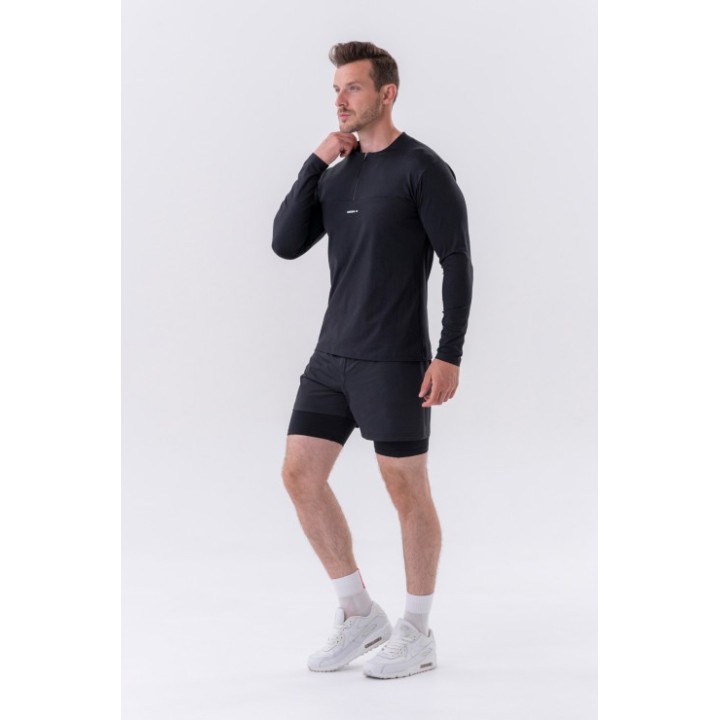 Nebbia Layer Up: Men's Quick-Dry Long Sleeve T-Shirt