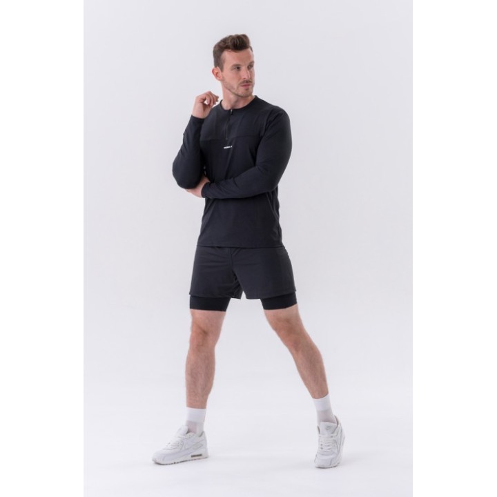 Nebbia Layer Up: Men's Quick-Dry Long Sleeve T-Shirt