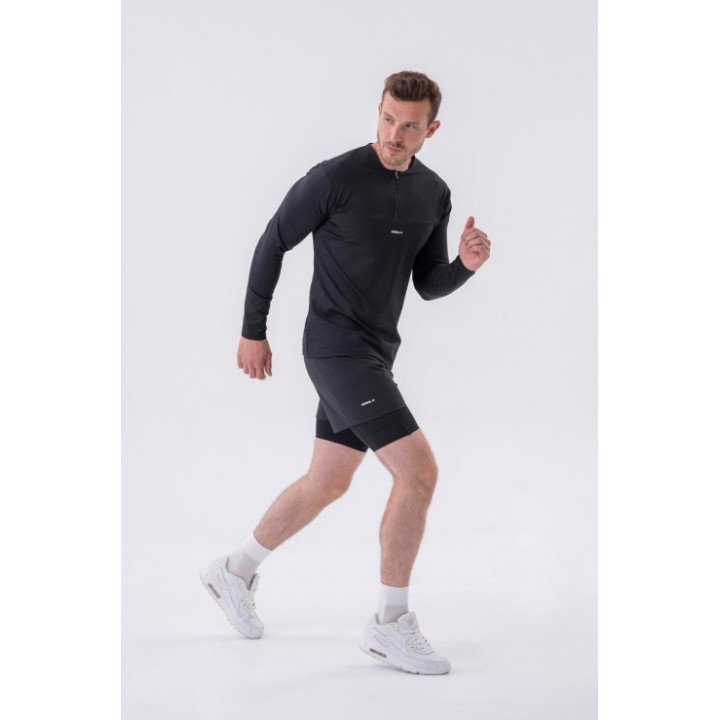 Nebbia Layer Up: Men's Quick-Dry Long Sleeve T-Shirt