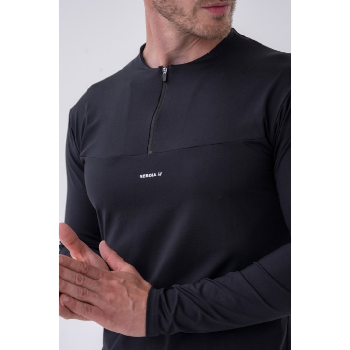 Nebbia Layer Up: Men's Quick-Dry Long Sleeve T-Shirt