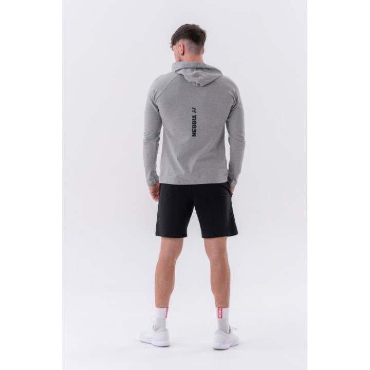 Long-sleeve t-shirt with a hoodie