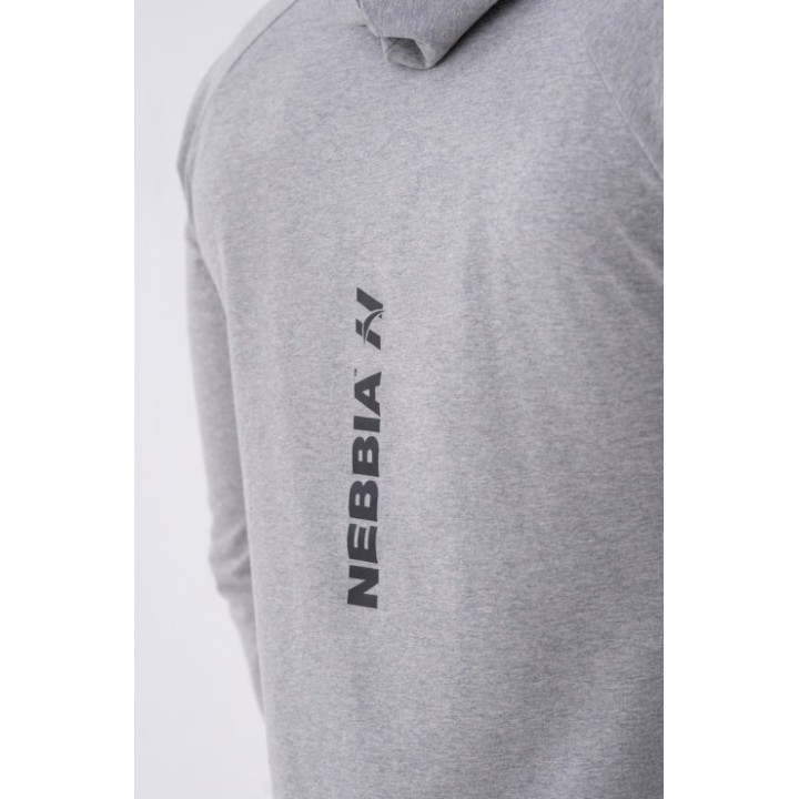 Long-sleeve t-shirt with a hoodie