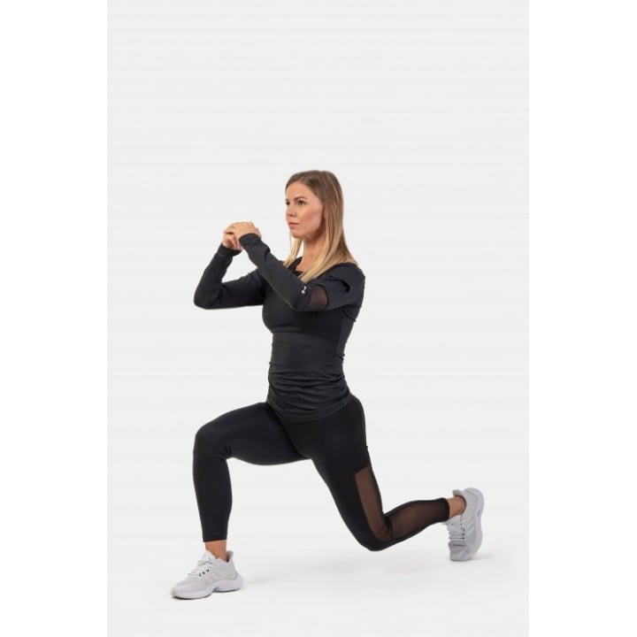 Long sleeve smart pocket sporty top