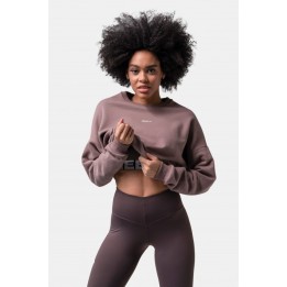 Loose fit sweatshirt "feeling good"
