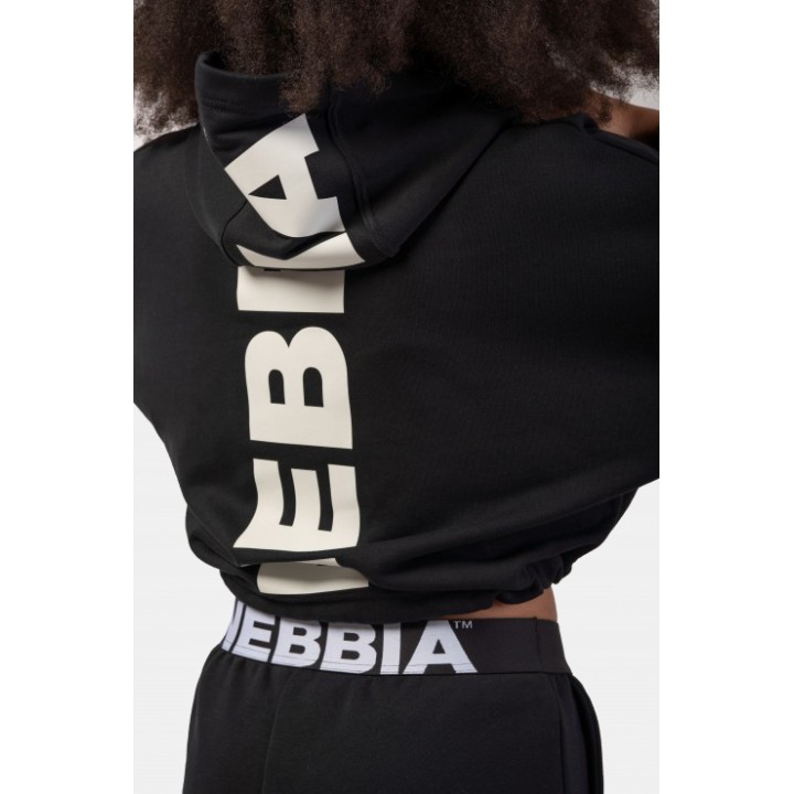 Loose fit crop hoodie iconic