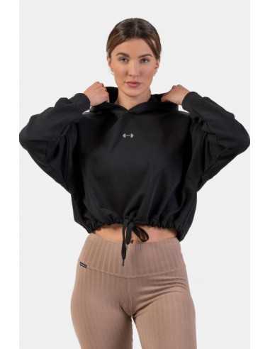 LOOSE FIT CROP HOODIE ICONIC