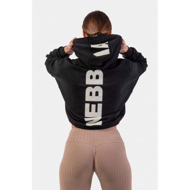 Loose fit crop hoodie iconic