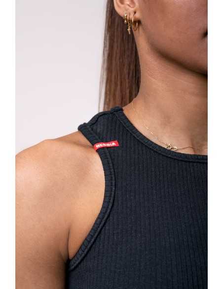 SPORTS NEBBIA LABEL CROP TOP