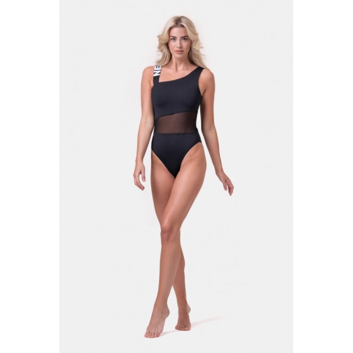 One shoulder sporty swimsuit