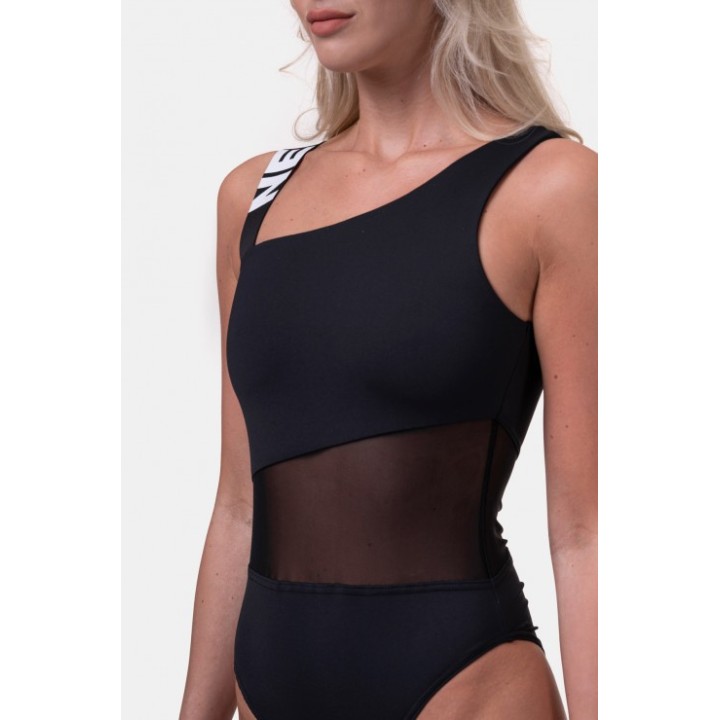 One shoulder sporty swimsuit