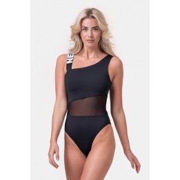 One shoulder sporty swimsuit