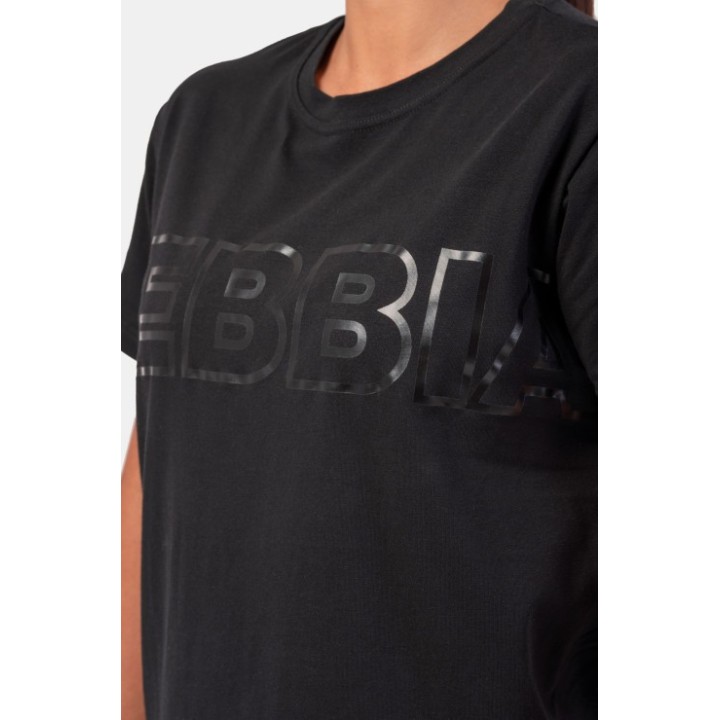Invisible logo nebbia t-shirt black