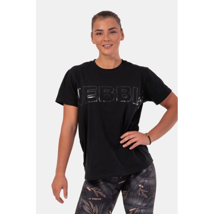 Invisible logo nebbia t-shirt black