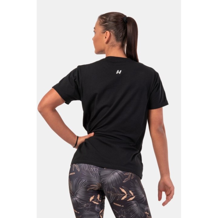 Invisible logo nebbia t-shirt black