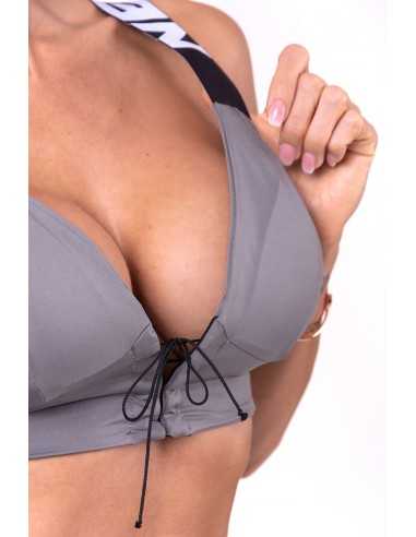 LACE-UP SPORT BRA