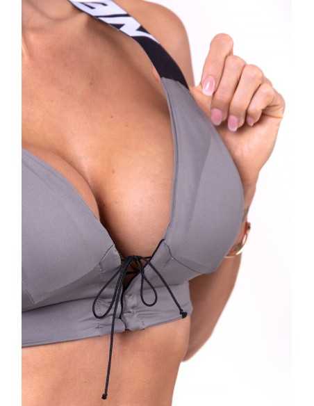 LACE-UP SPORT BRA