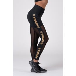 Gold mesh leggings