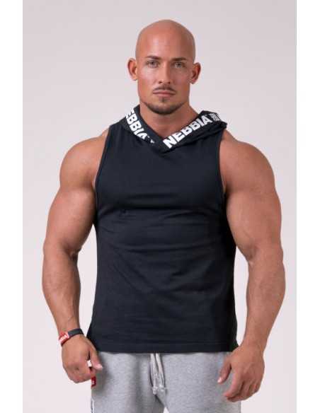 NO EXCUSES TANK TOP WITH A HOODIE