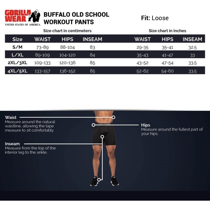 Gorilla Wear Buffalo Old School Workout Pants