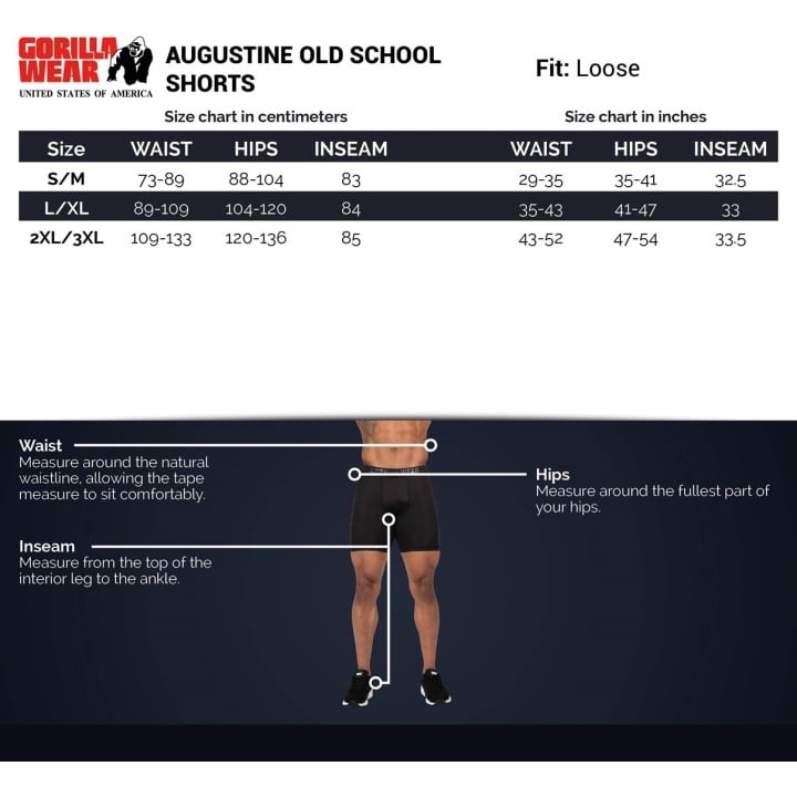Gorilla Wear Augustine Old School Shorts