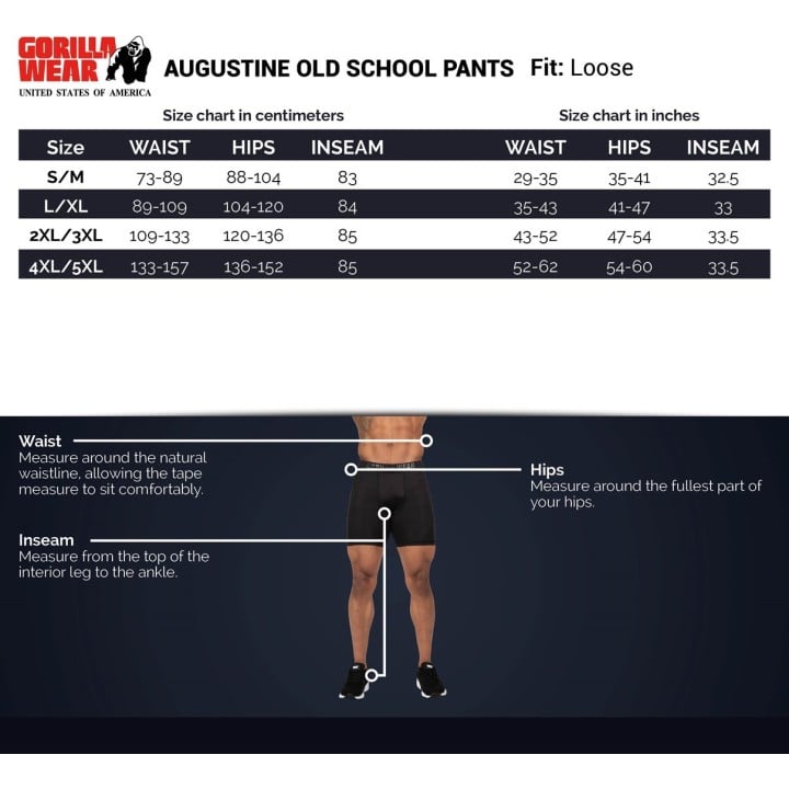 Gorilla Wear Augustine Old School Pants