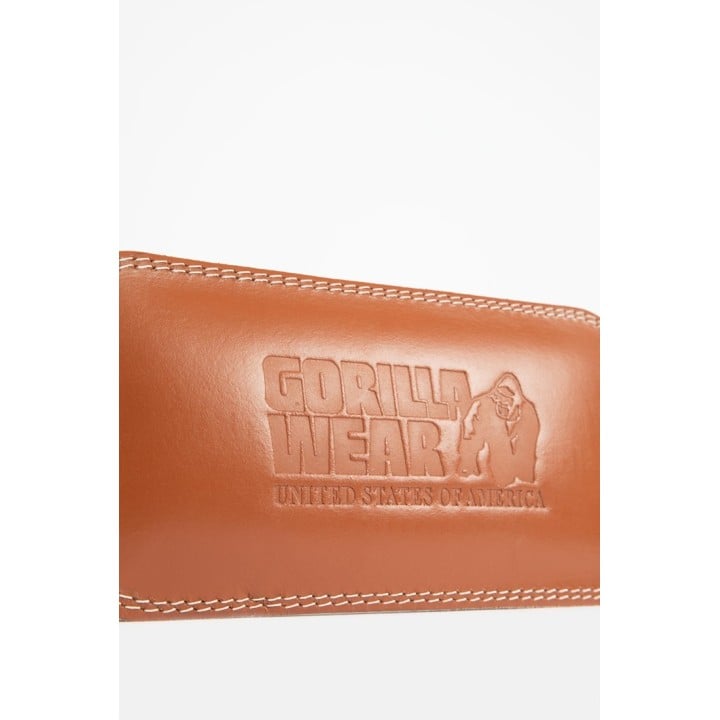 Gorilla Wear 6 Inch Padded Leather Lifting Belt