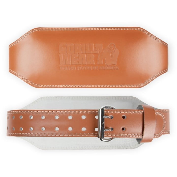 Gorilla Wear 6 Inch Padded Leather Lifting Belt