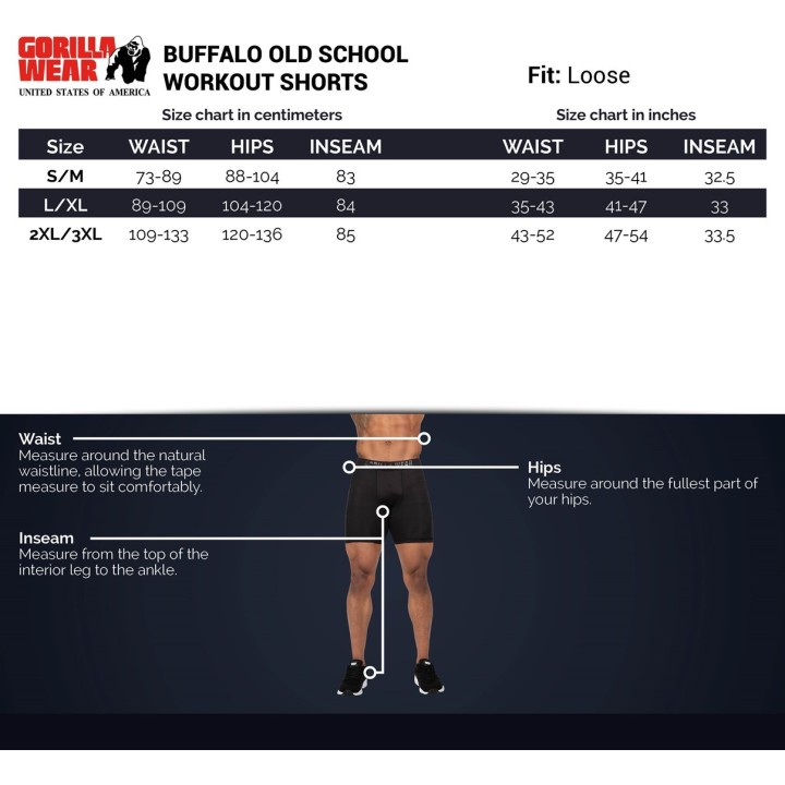 Gorilla Wear Buffalo Old School Workout Shorts