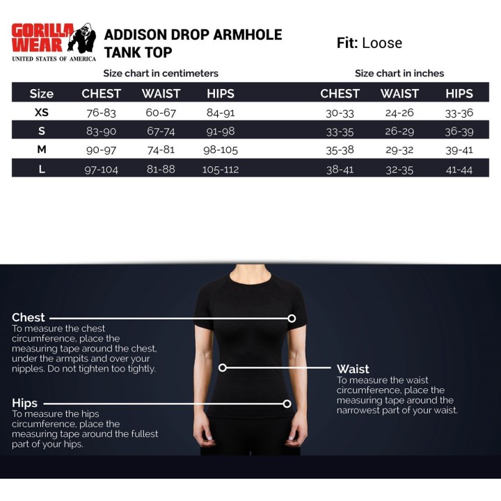 Gorilla Wear Addison Drop Armhole Tank Top