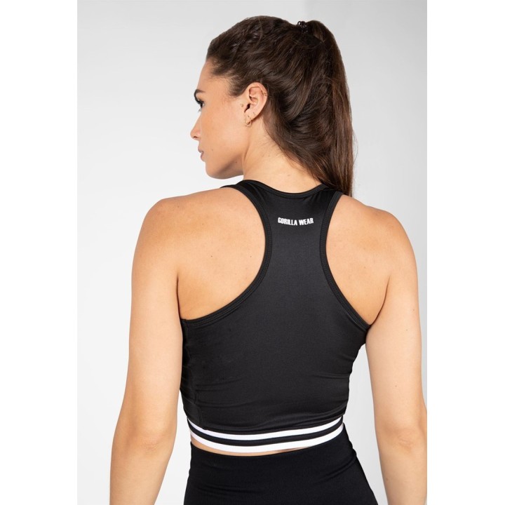 Gorilla Wear Mesa Zip Front Crop Top