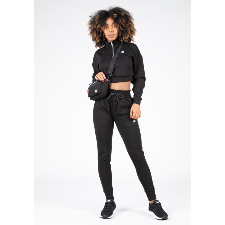 Felpa corta mezza zip donna Gorilla Wear Ocala