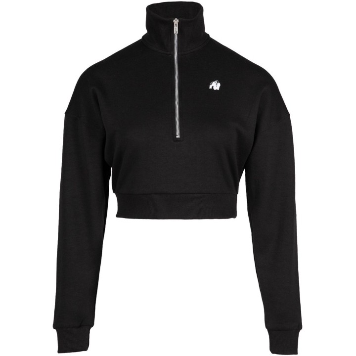 Felpa corta mezza zip donna Gorilla Wear Ocala