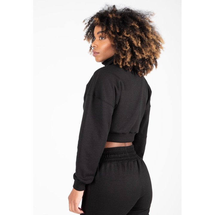 Felpa corta mezza zip donna Gorilla Wear Ocala